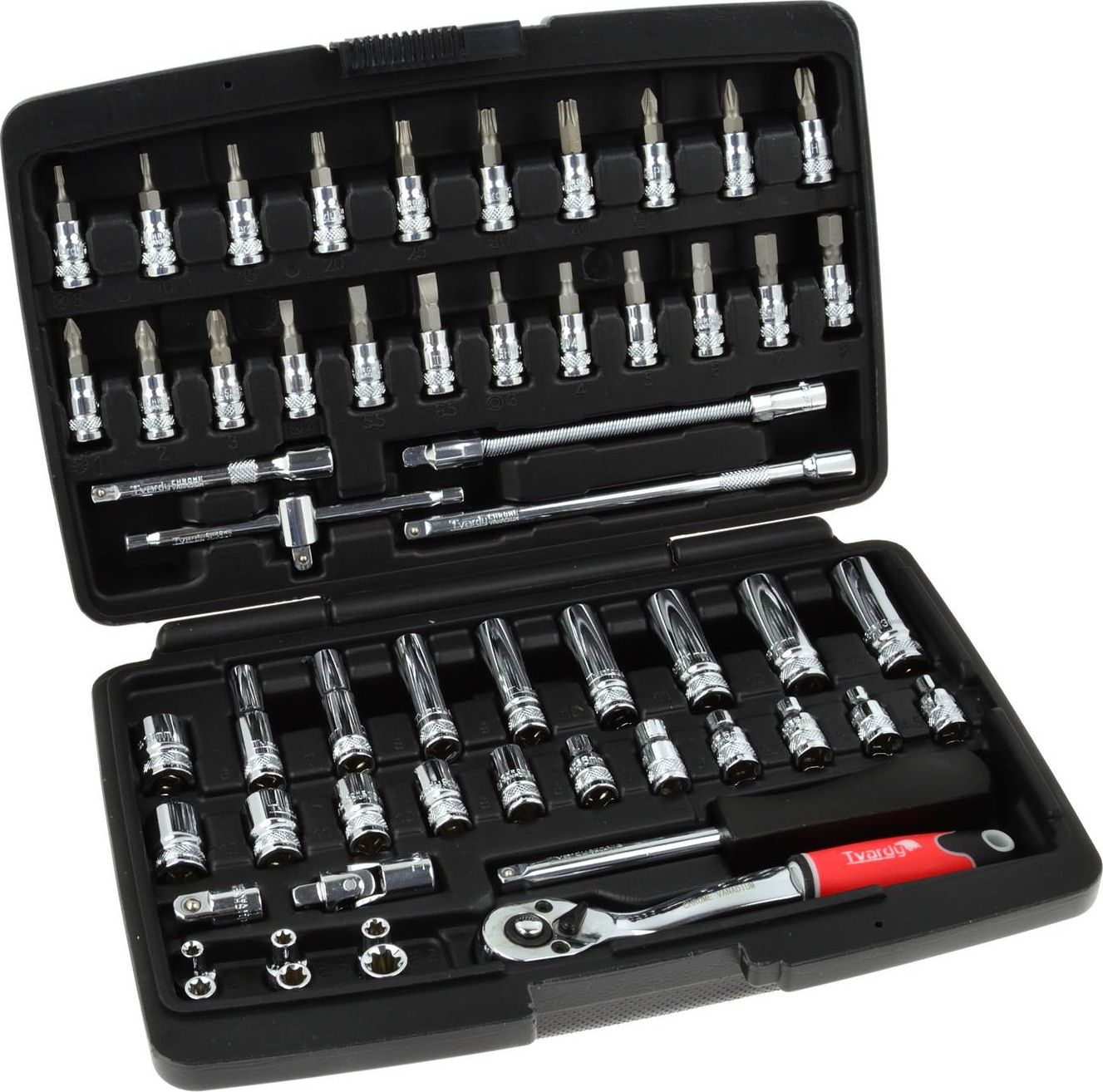 Geko Zestaw profesjonalnych kluczy nasadowych 1/4" 56el. 25GW (10)