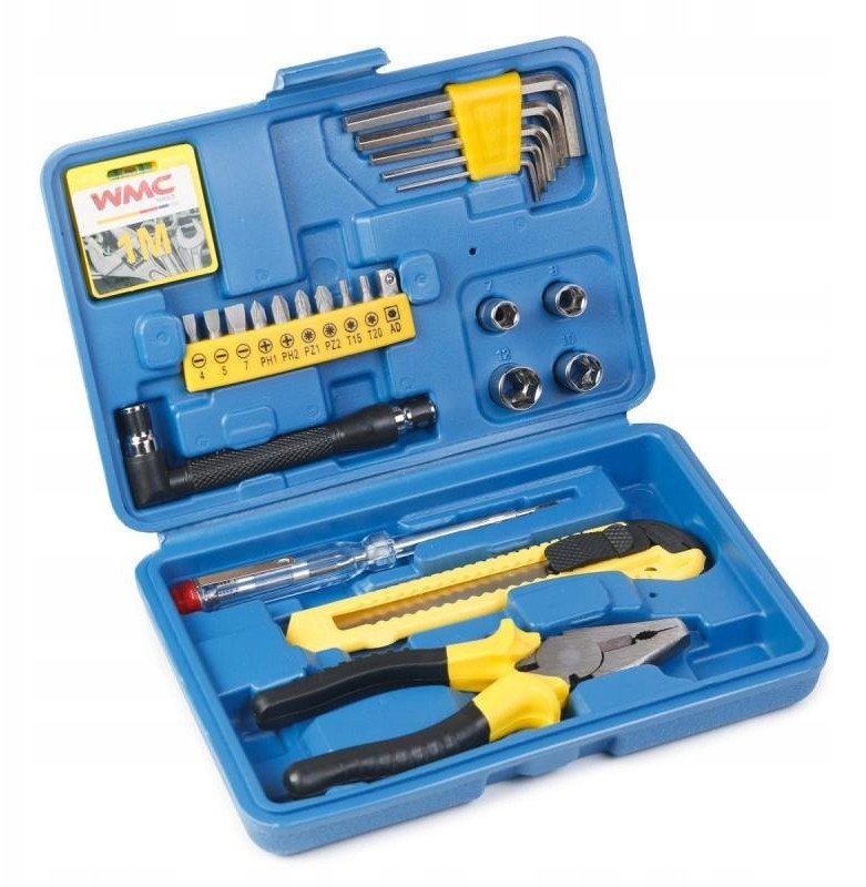 Zestaw narzędziowy 24 el. Kombinerki bi ty imbusy