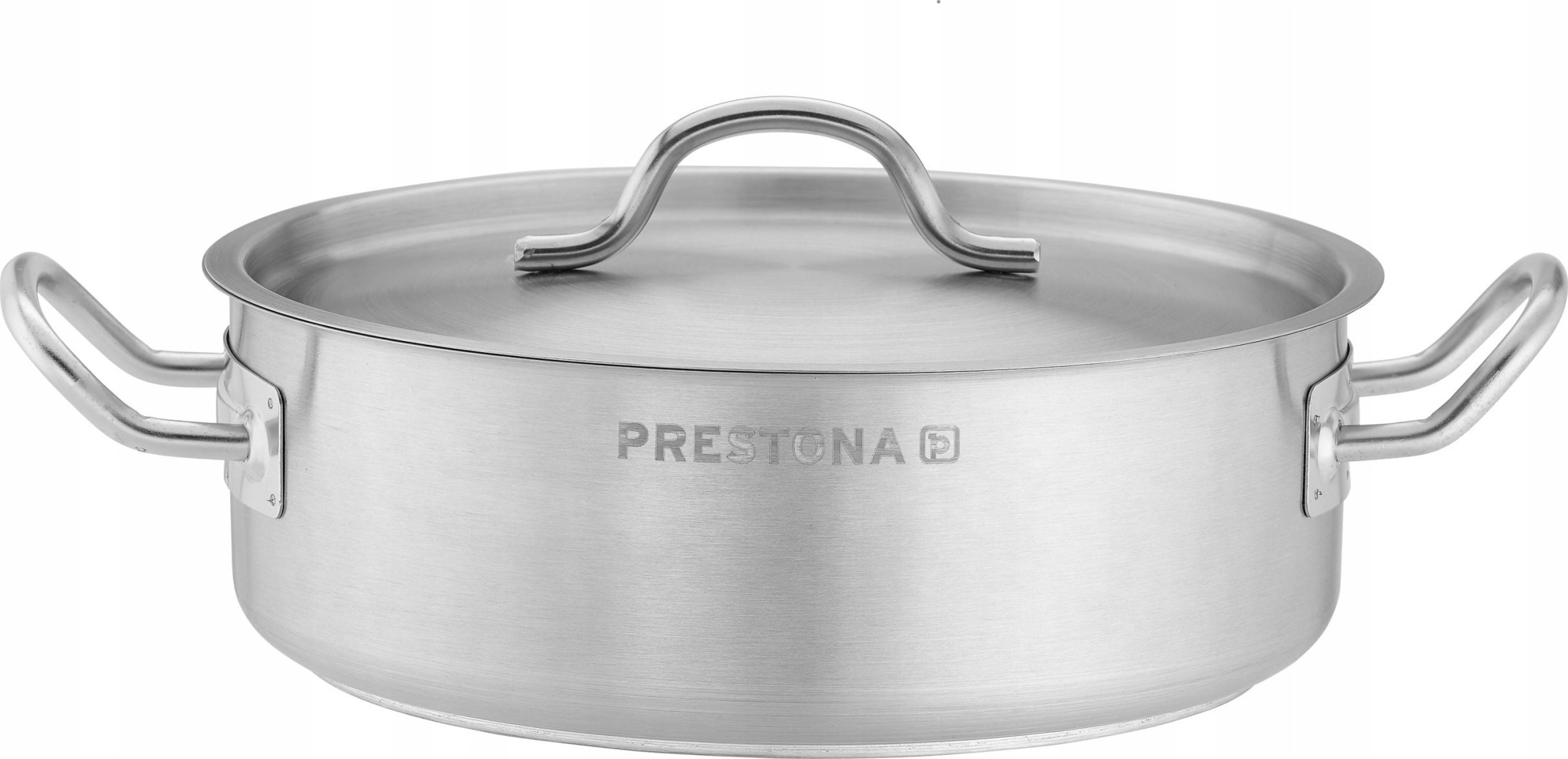 Prestona Garnek niski 2,2 l o średnicy 200 mm z pokrywką ze stali nierdzewnej | PRESTONA, 210121