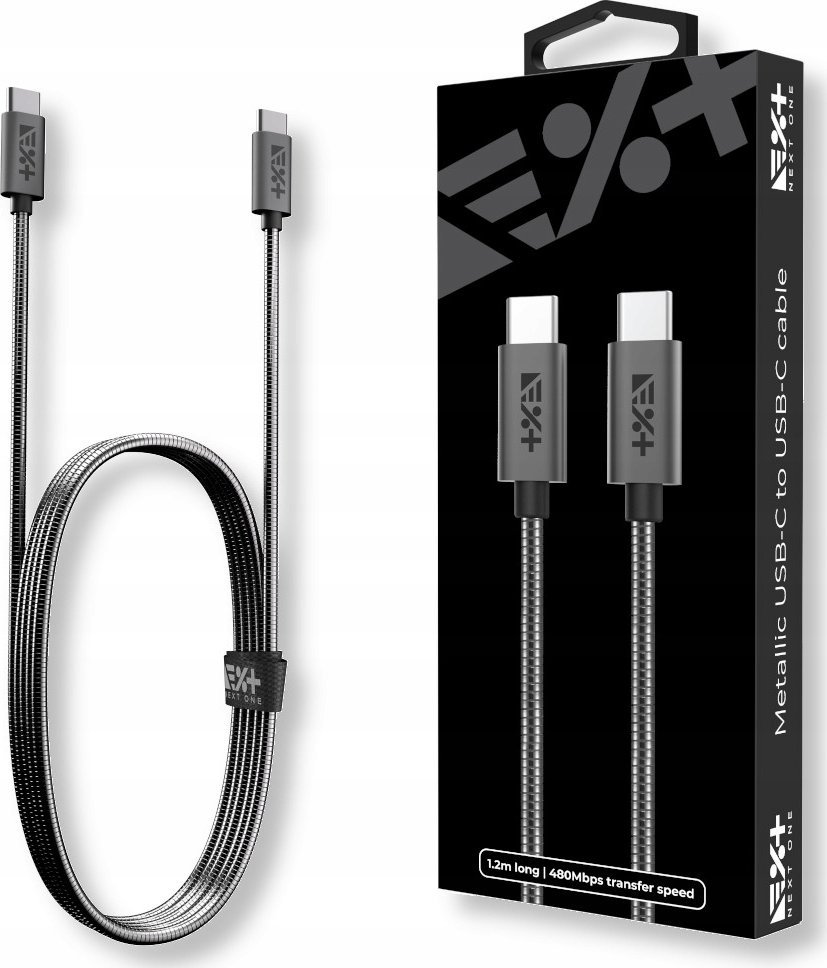 Kabel USB NEXT ONE USB-C - USB-C 1.2 m Czarny (NEX-CO-CL-6)
