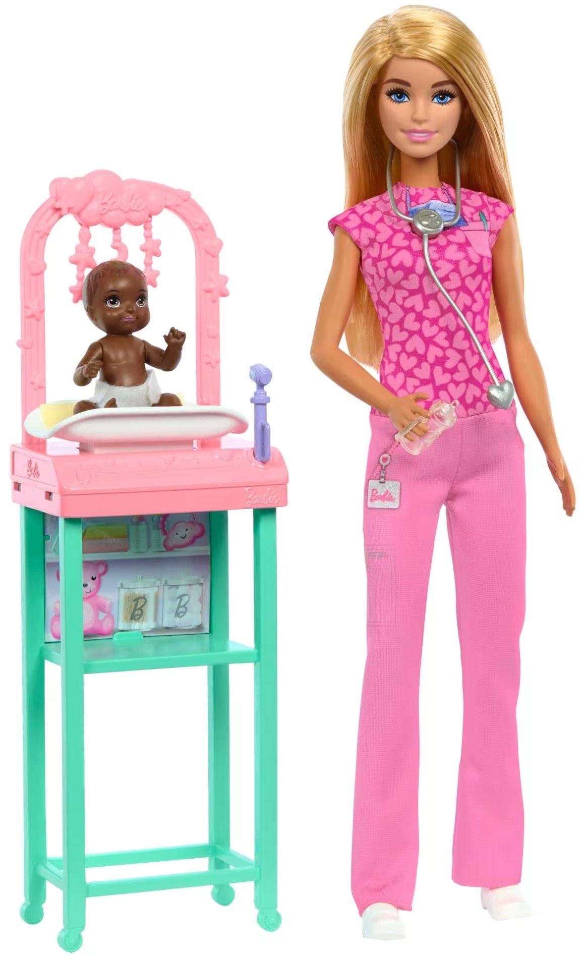 Lalka Barbie Mattel You Cann Be Anything Barbie Lekarz Pediatra (JCR72)