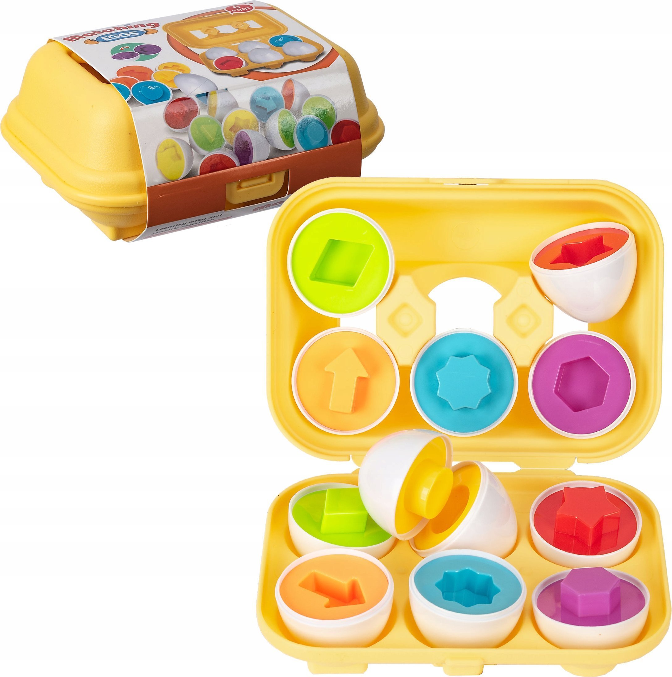 Norimpex *****Jajka edukacyjne 6szt nauka kształtów 1009126