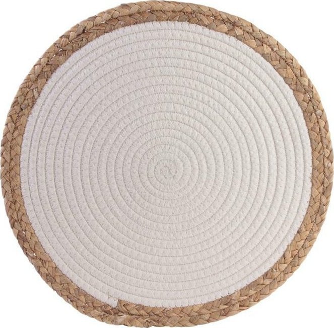 Intesi INTESI PODKŁADKA POD TALERZ SEAGRASS BIAŁA 38CM