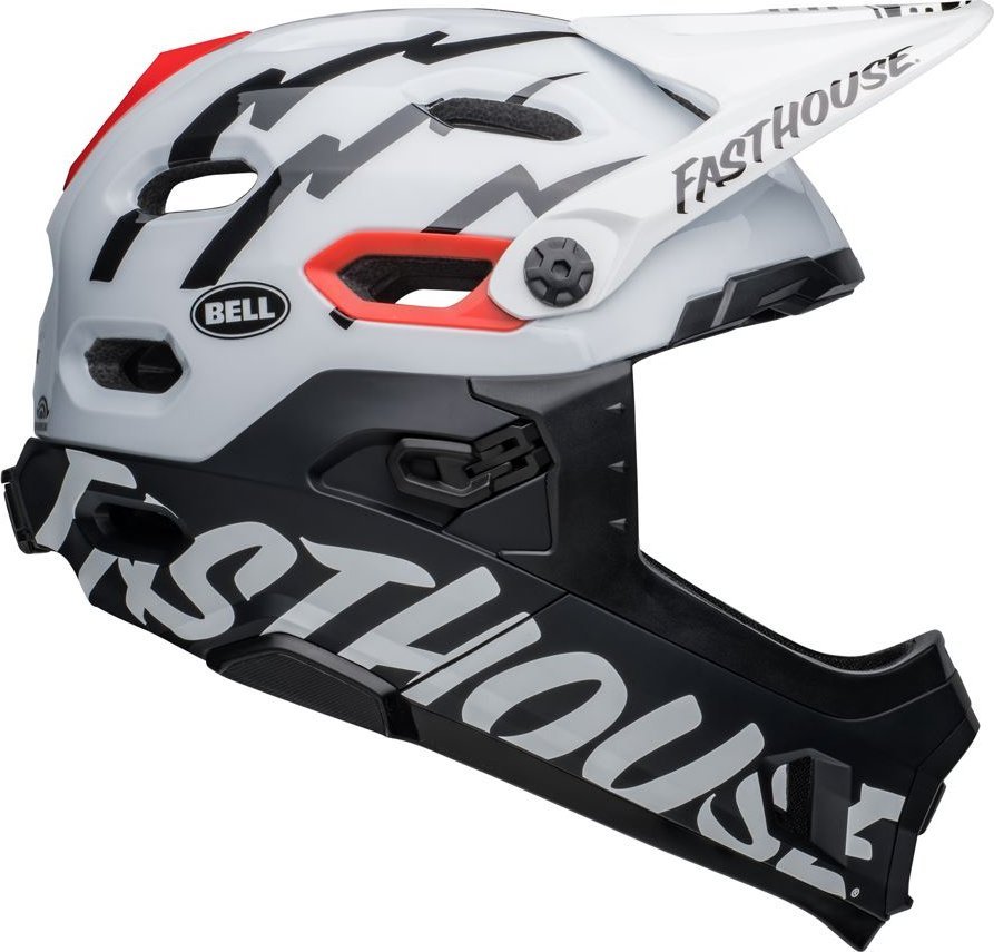 Bell Kask full face BELL SUPER DH Rozmiar kasku: S(52-56cm), Wybierz kolor: Fasthouse Matte Gloss Black White