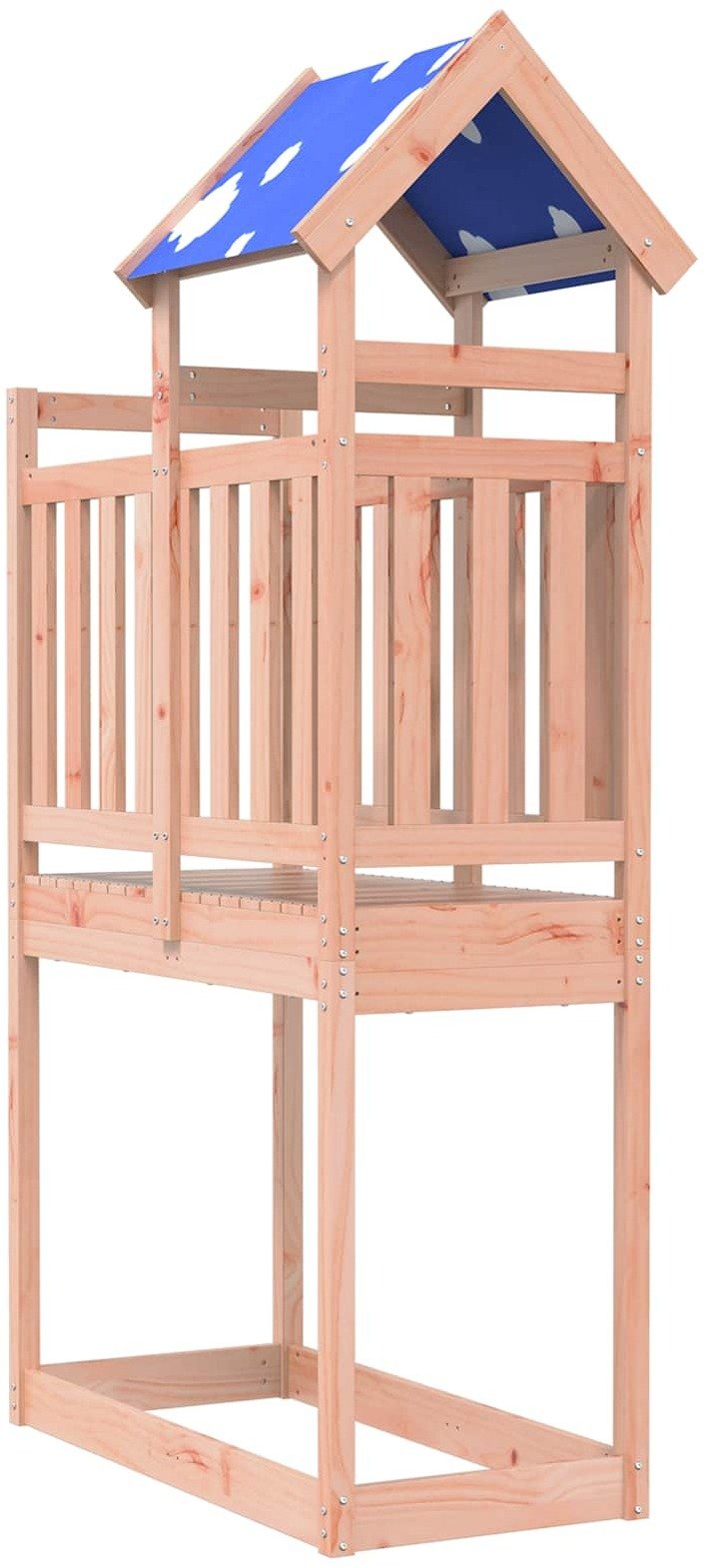 vidaXL Wieża zabaw Brązowy 52,5 x 110,5 x 215 cm Lekkie drewno douglasowe