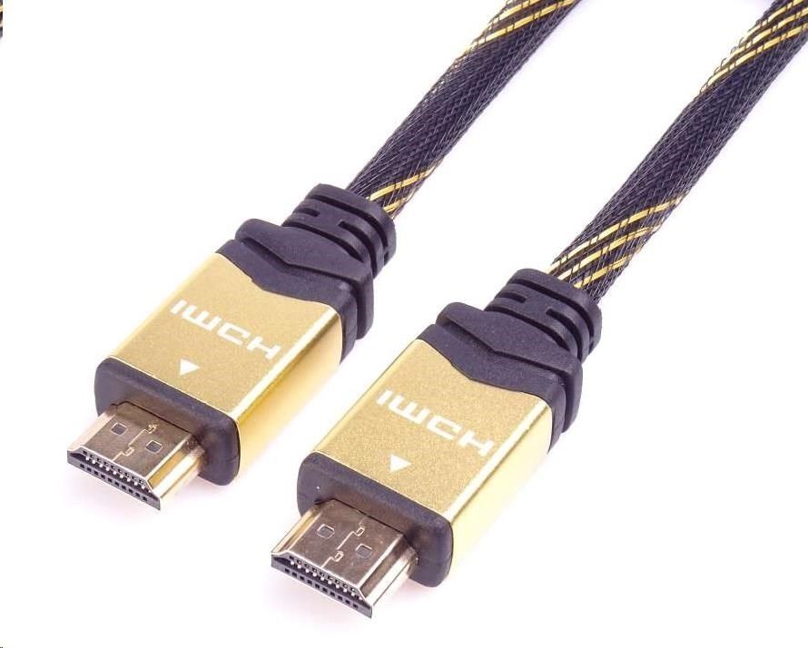Kabel PremiumCord HDMI - HDMI 1.5m złoty (kphdm2q015)