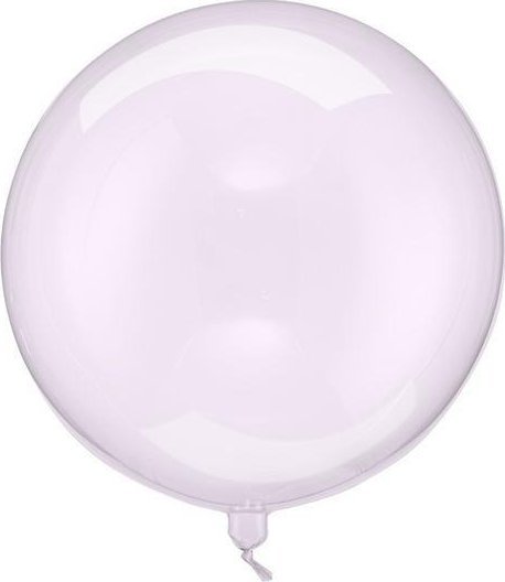 Balon Kula transparentny fioletowy 40cm