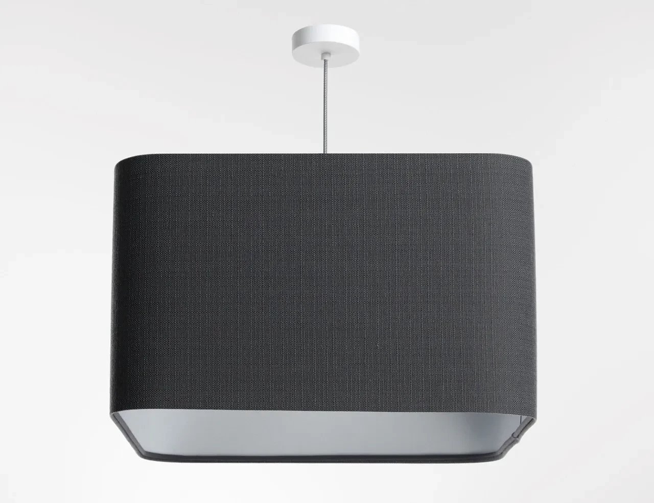 Lampa wisząca KWADRO LEN 006-40w20 grafitowa/szara BPS KONCEPT