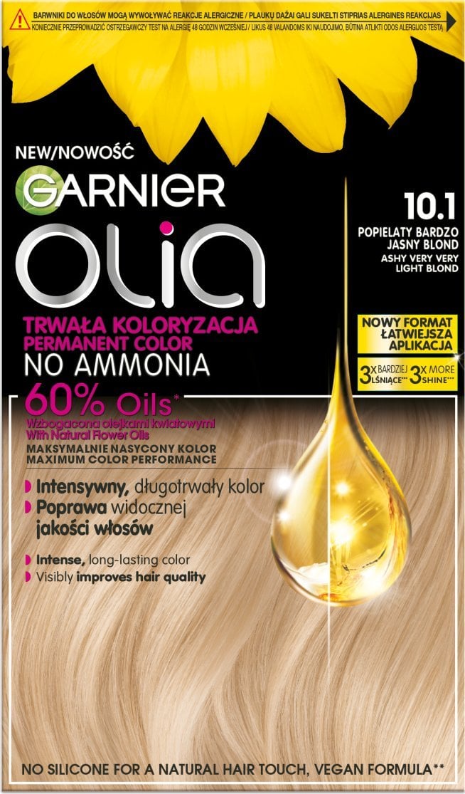 Alkotest GARNIER_Olia farba do włosów 10.1 Ashy Very