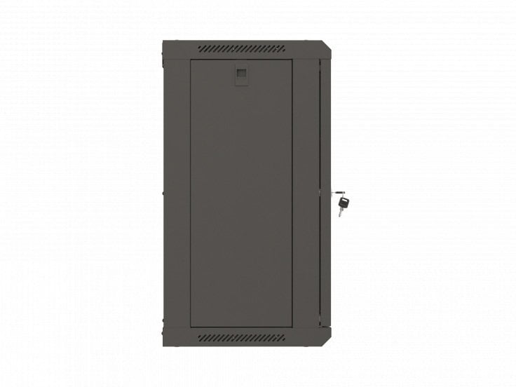Szafa Lanberg Rack cabinet 19inch wall-mount 12U/540X350 flat pack with glass door black