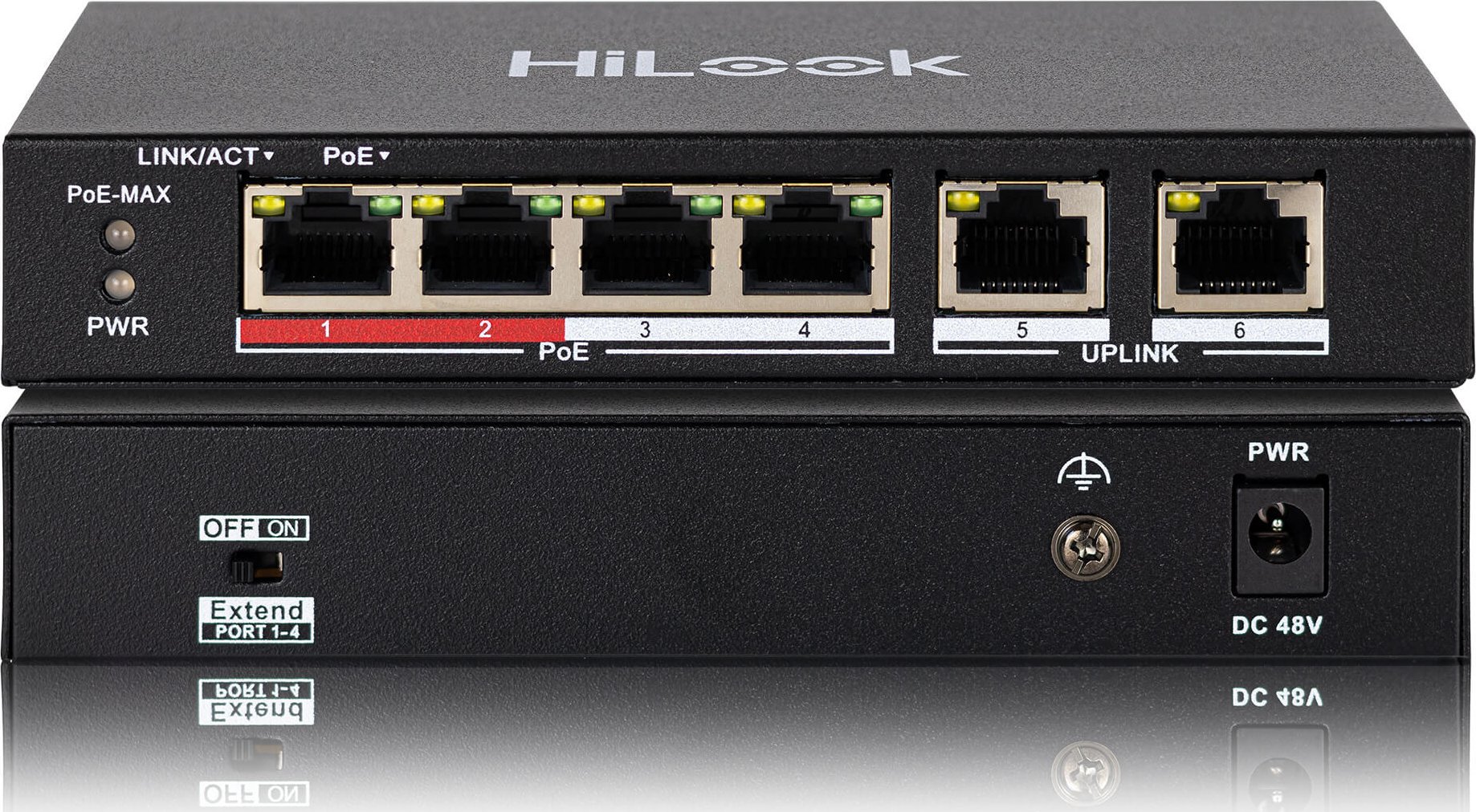 Switch HiLook Switch POE SW-06-POE 4-portowy HiLook by Hikvision