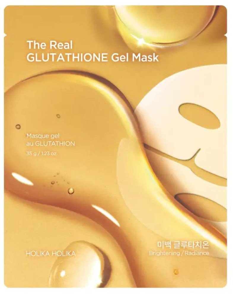HOLIKA HOLIKA The Real Glutathione Gel Mask hydrożelowa maska całonocna przywracająca blask 35g