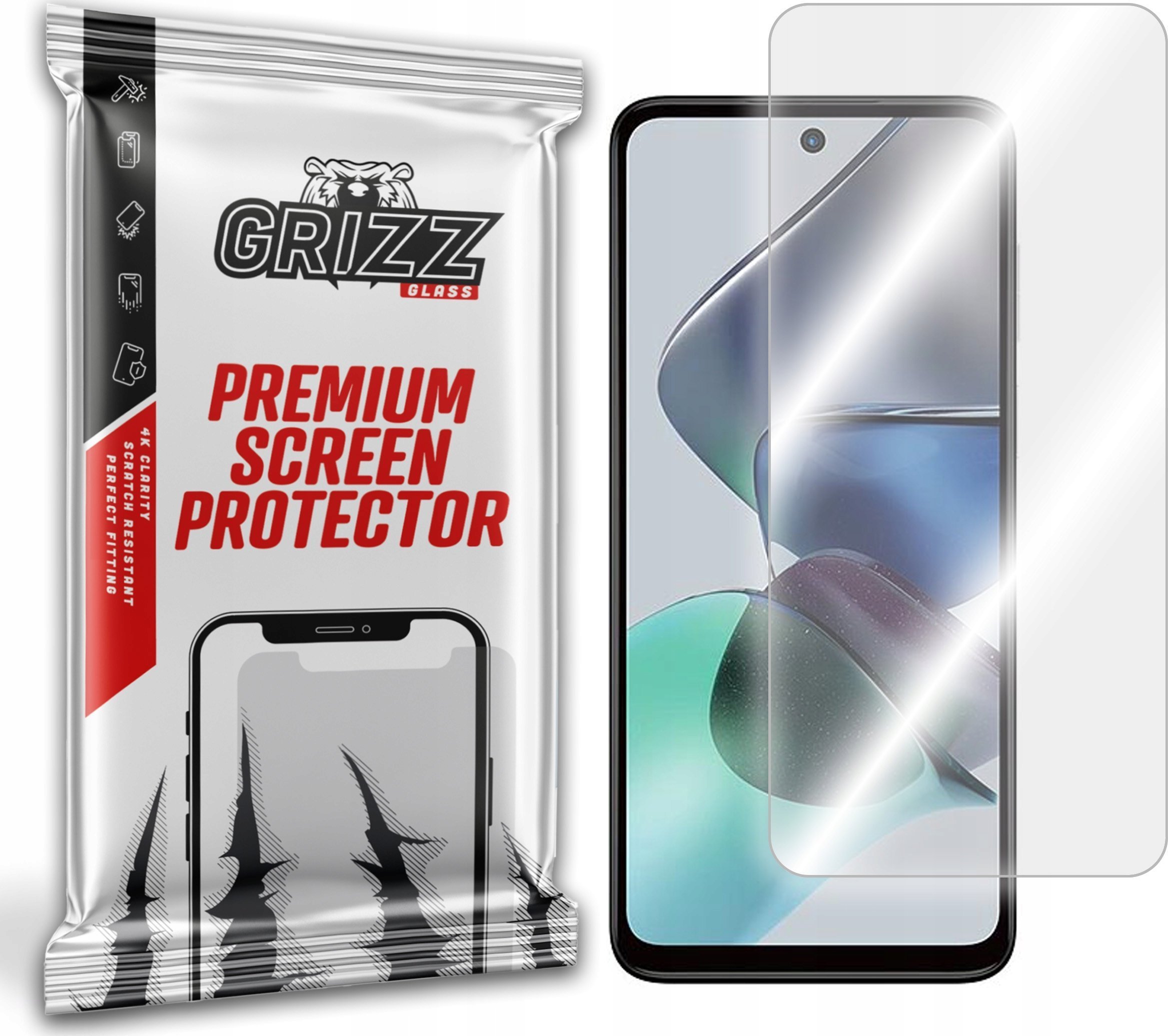 GrizzGlass Szkło hybrydowe GrizzGlass HybridGlass Motorola Moto G23