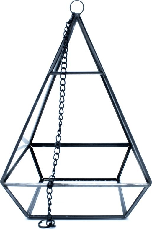 Tajemniczy ogród Szklane Terrarium Geometryczne - Piramida