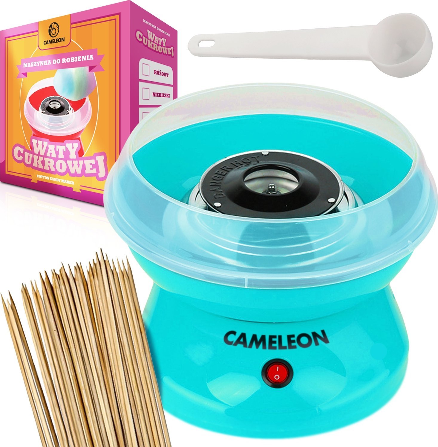 MASZYNKA DO ROBIENIA WATY CUKROWEJ NY-M500 NIEBIESKI