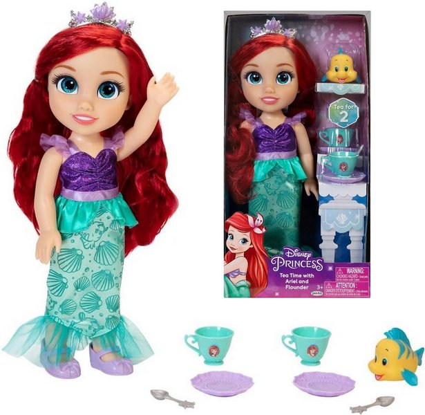 LALKA KSIĘŻNICZKA ARIEL Z AKCESORIAMI TEA TIME DISNEY
