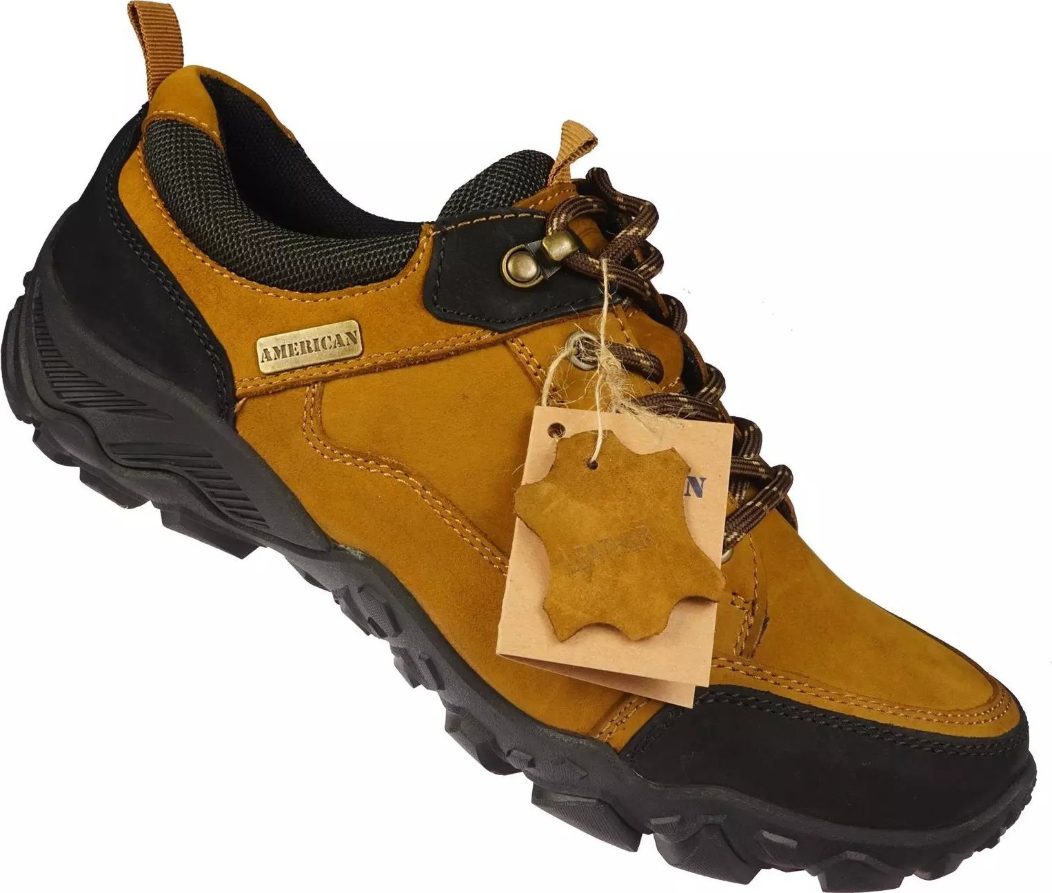 American Club Męskie obuwie przejściowe American Club MCY-102BR brązowe 45