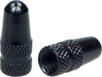 Kapturek wentyla Presta, aluminium, czarny uniwersalny