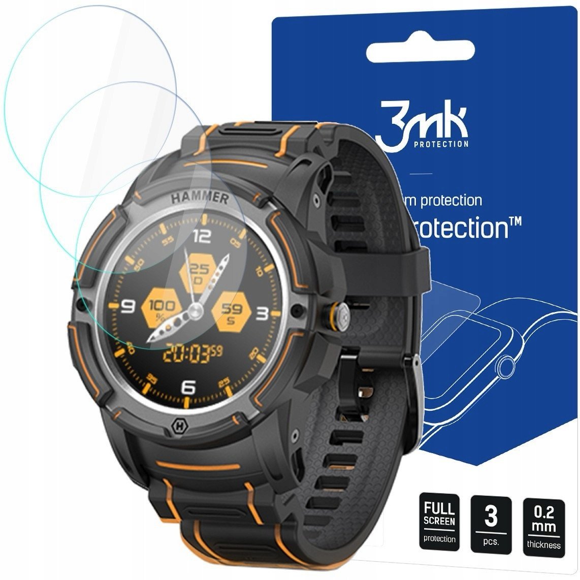 Hammer Watch - 3mk Watch Protection FlexibleGlass