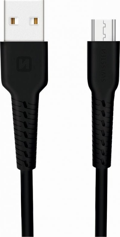 Kabel USB Swissten microUSB - microUSB 1 m Czarny (SW-BA-MIC-3A-1M-BK)