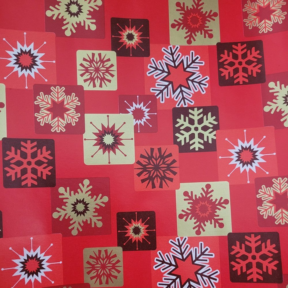 Fastima Papier czerwony do pakowania prezentów 70cmx2m 127m70