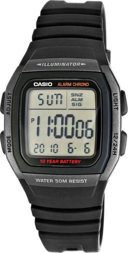 Zegarek Casio Zegarek Męski CASIO W-96H-1BVDF Unisex