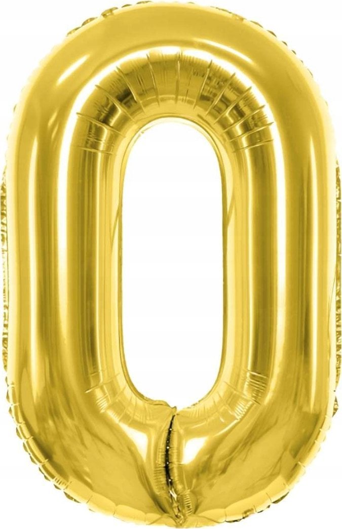 Balon fol.Cyfra 0 72cm j.złoty 33344
