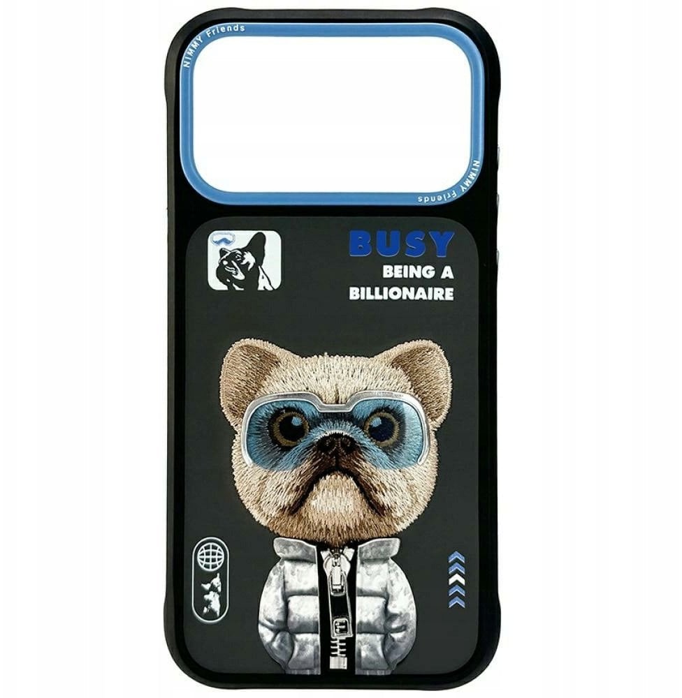 Etui Nimmy Cool&Cute 2.0 Dog do iPhone 17 Pro Max czarny