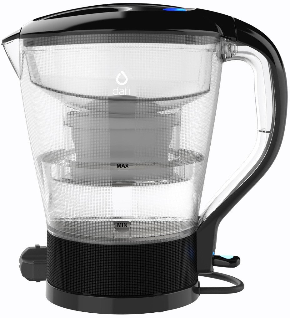 Elektryczny czajnik filtrujący Dafi 2w1 czarny z 6 wkładami AGD+ Unimax