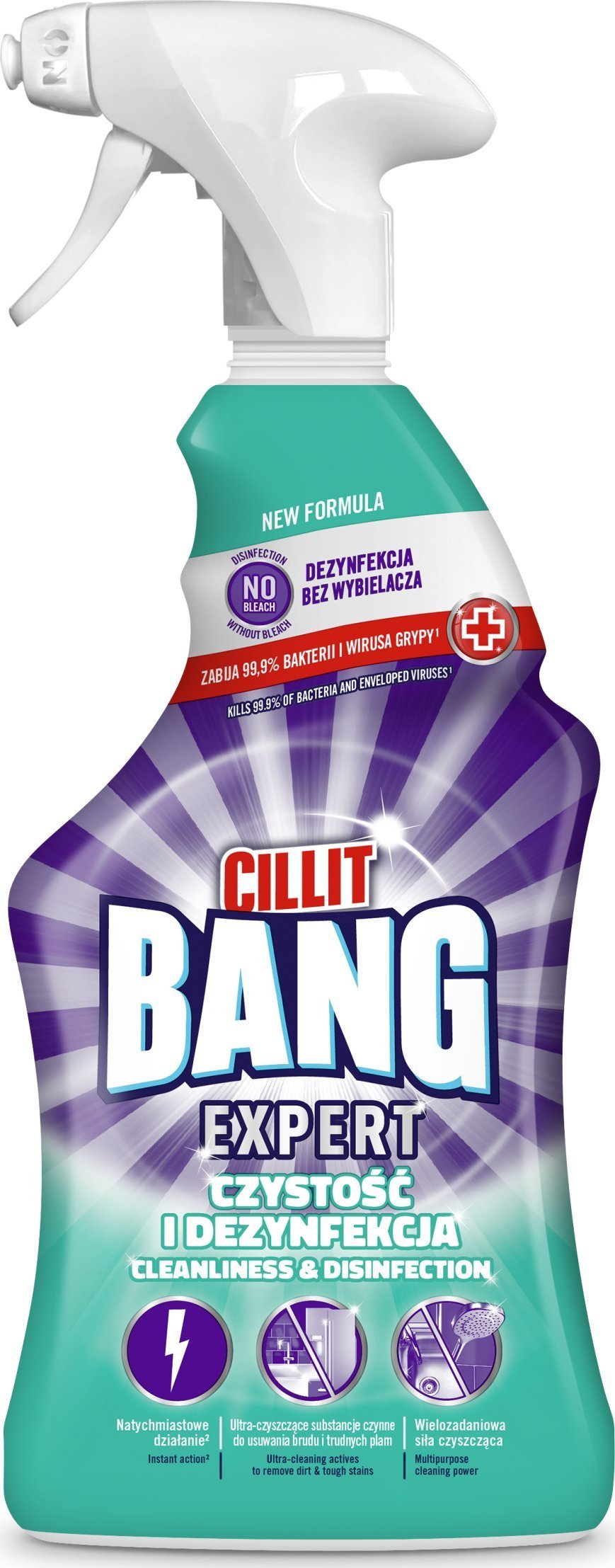 Cillit Bang Expert Czystość i Połysk - Spray do czyszczenia łazienki - 750 ml