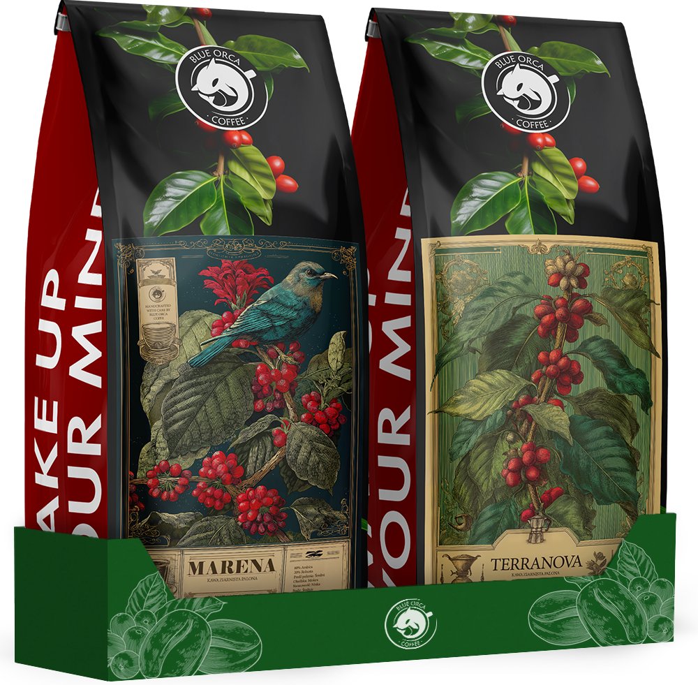 Kawa ziarnista 1kg x2 Świeżo Palona MARENA & TERRANOVA Limited Edition