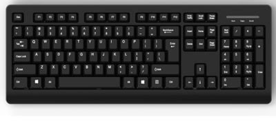 Klawiatura MediaRange Klawiatura USB 2.0 przewodowa QWERTZ GR czarny