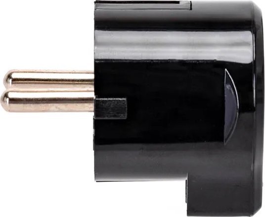 Aigostar Wtyczka prądowa typu niemieckiego 16A czarna Wtyczka prądowa typu niemieckiego 16A czarna