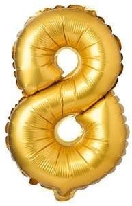 Arpex Balon foliowy matowy złoty 8 69cm