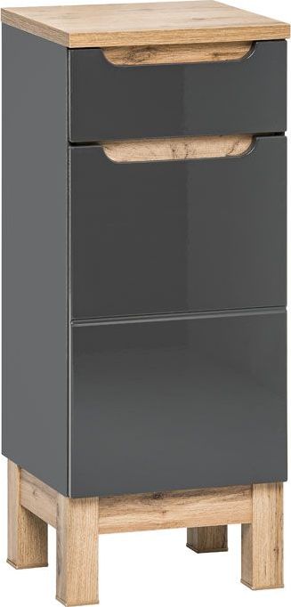 Elior Półsłupek łazienkowy lakierowany - Marsylia 4X grafit połysk