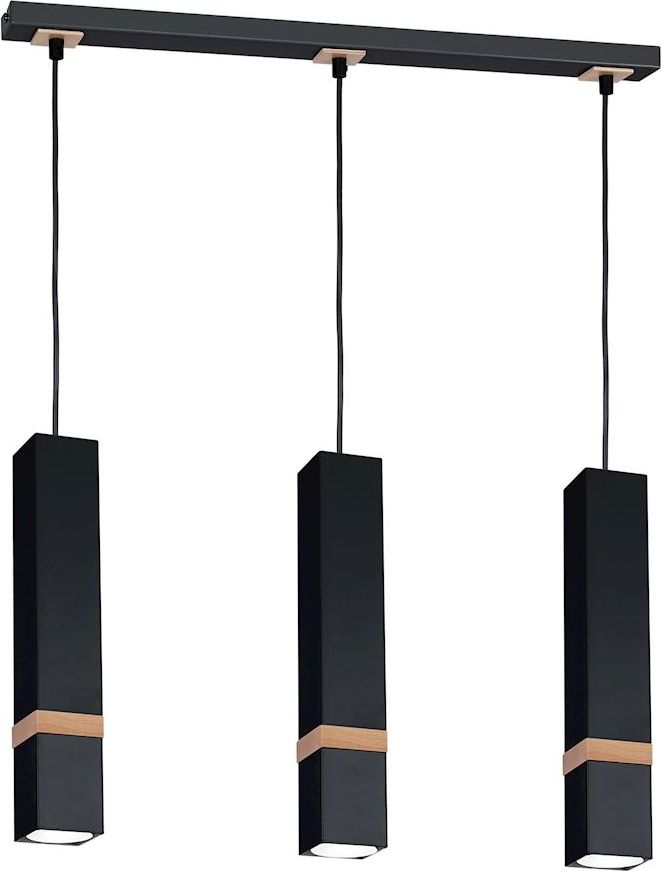 Lampa wisząca Milagro Lampa wisząca czarna do jadalni Milagro VIDAR MLP5404