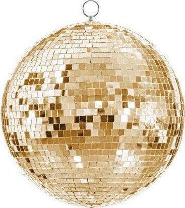 Dekoracja wisząca Kula Disco 30cm złoty