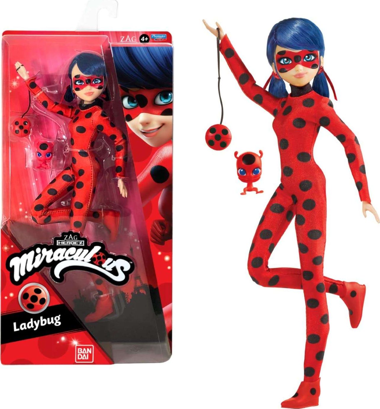 Lalka Miraculous Biedronka Ladybug + akcesoria