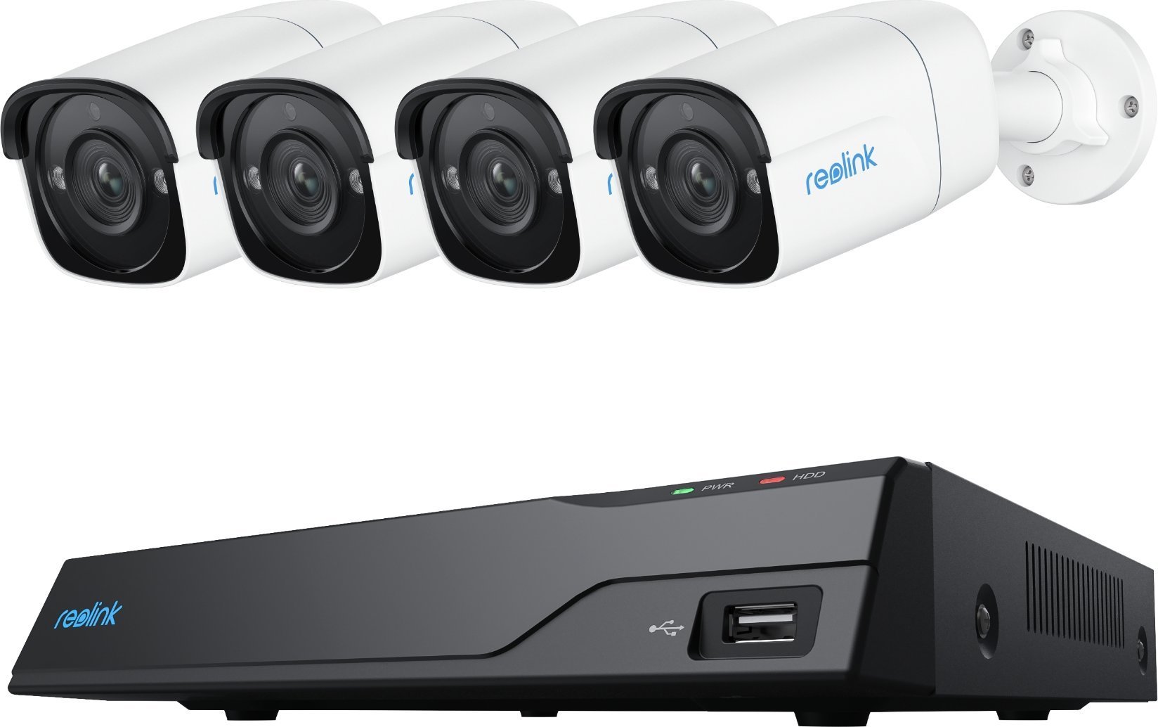 Reolink | Super HD Security Camera System | NVS8-5MB4 | Bullet | 5/4 MP | f=4.0mm fixed; F=2.0 | Power over Ethernet (PoE) | IP67 | H.265 | Micro SD,