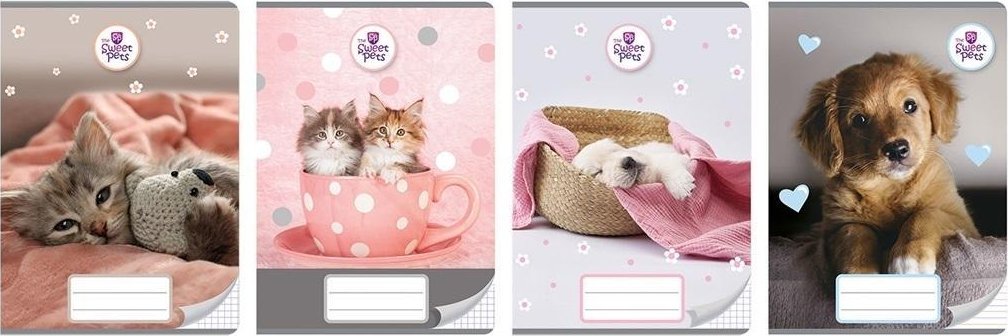 Beniamin Zeszyt A5/16K kratka The Sweet Pets (20szt)