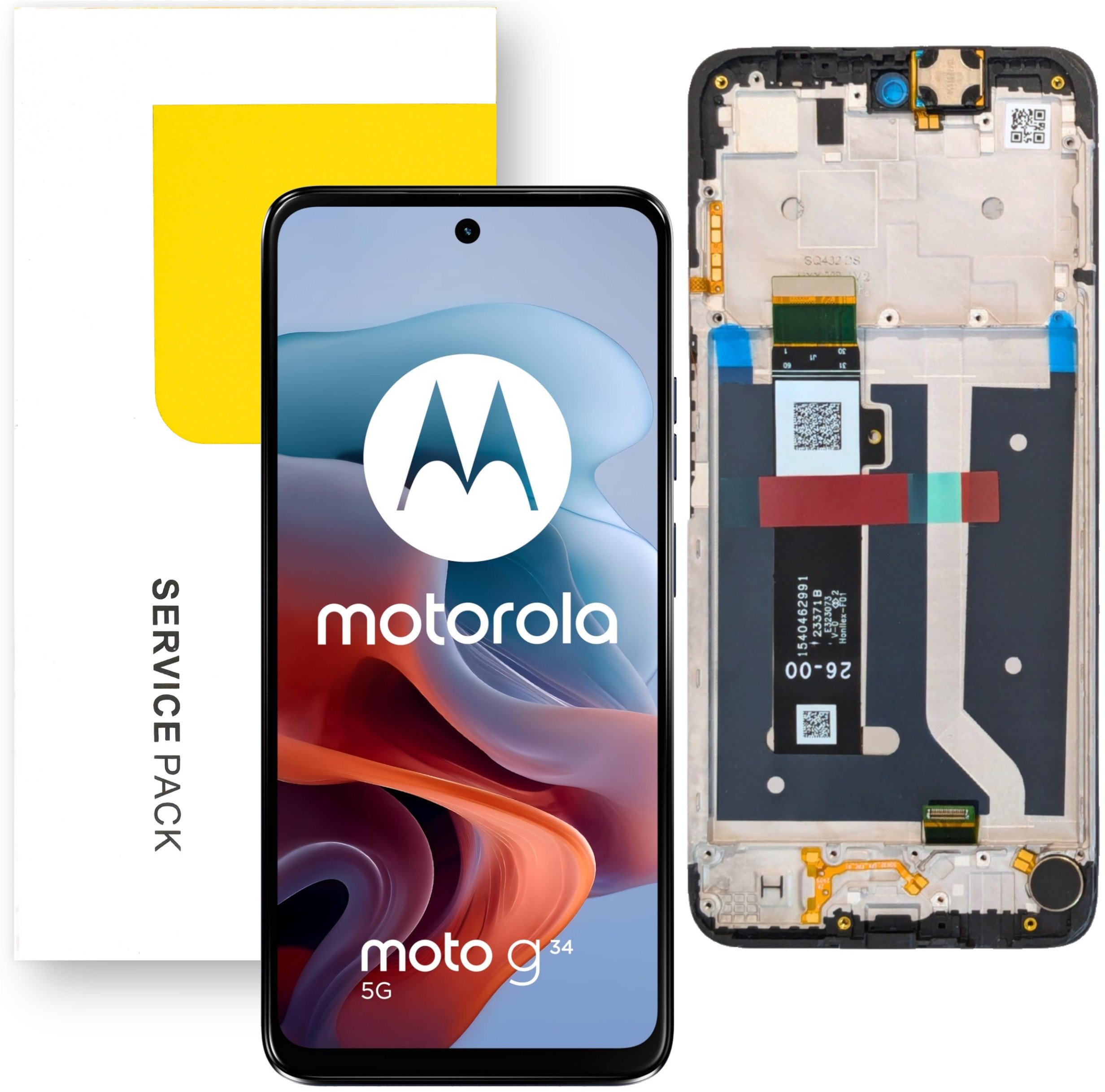 Wyświetlacz do Motorola Moto G34 5G LCD XT2363-2 Ramka Oryginał Mobilepart