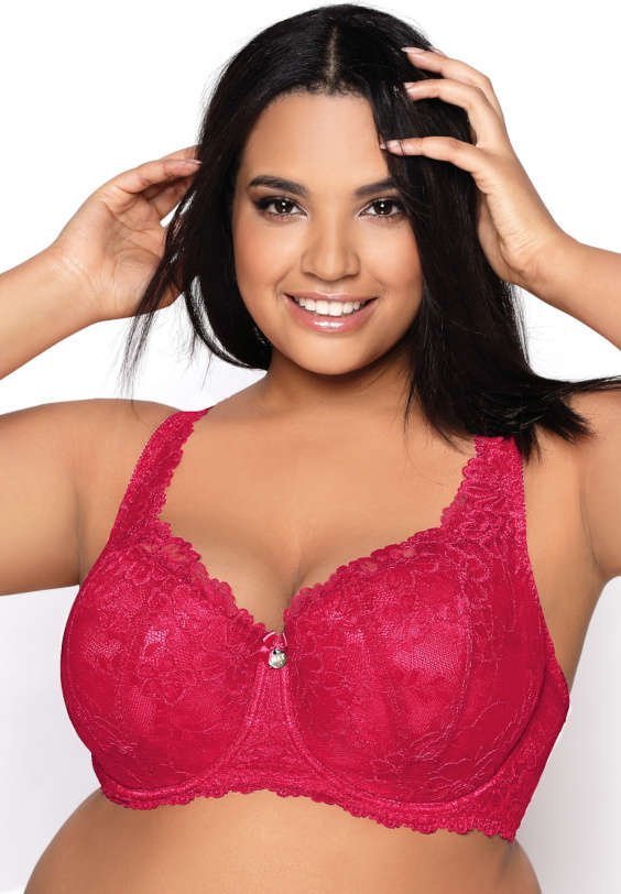 MAT Lingerie Biustonosz usztywniany rubin Carmela Big M-053/22 65G