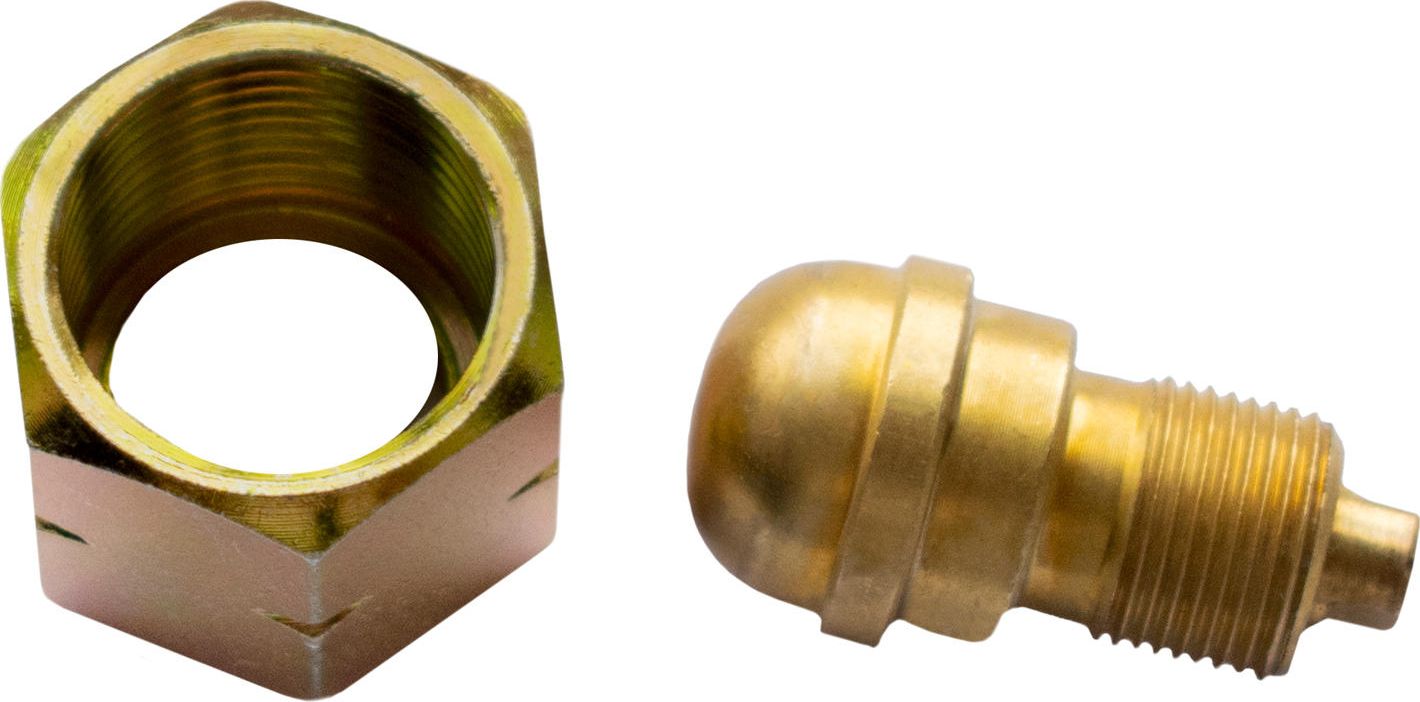 Meva Redukcja gwintu z dyszą do butli gazowej turystycznej 3/8 lewy gwint Redukcja gwintu z dyszą do butli gazowej turystycznej 3/8 lewy gwint