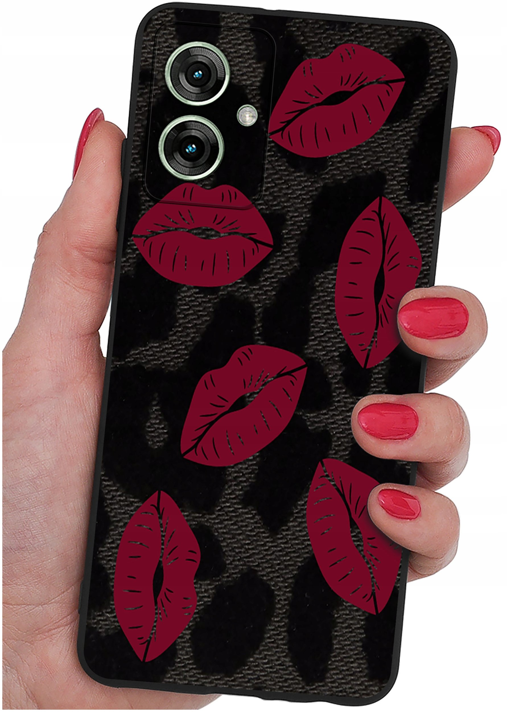 Etui do Motorola Moto G55 5G WZORY |SILIKONOWE MATT CASE + SZKŁO 9H