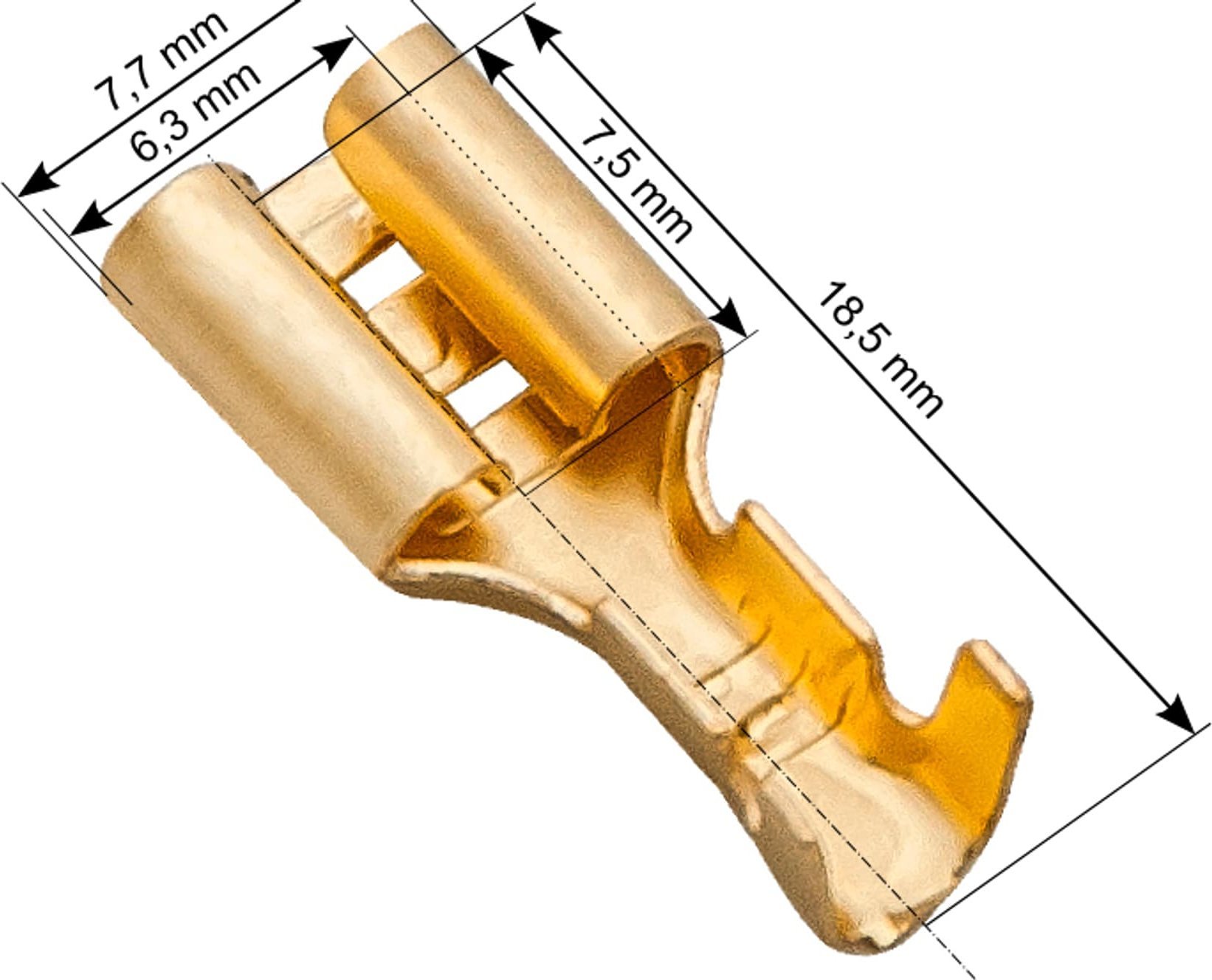Blow 43-110# Konektor nieizol. płaski żeński 6,3 zacz