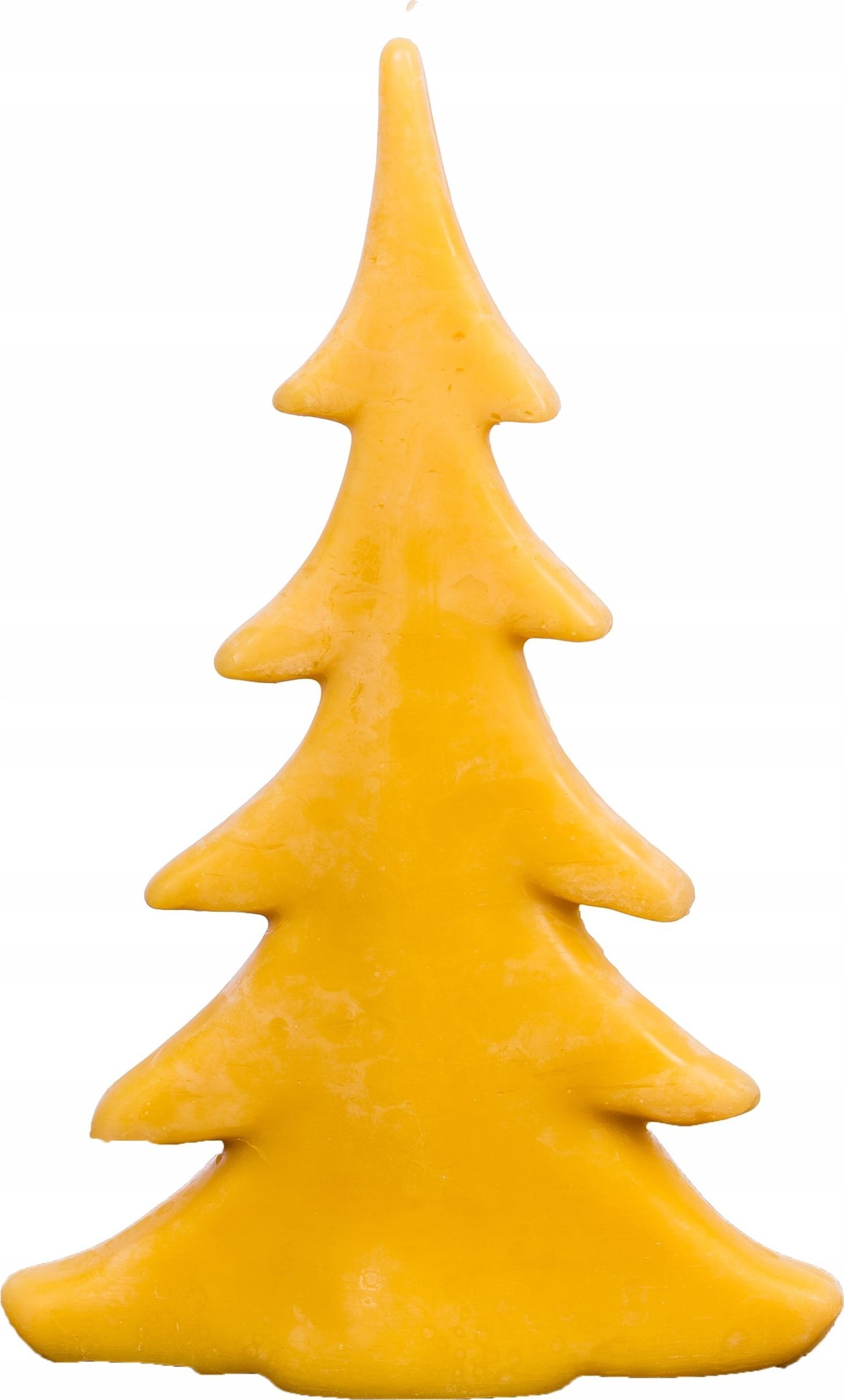 Łysoń Świeca z wosku pszczelego choinka płaska duża (S0701) - S0701