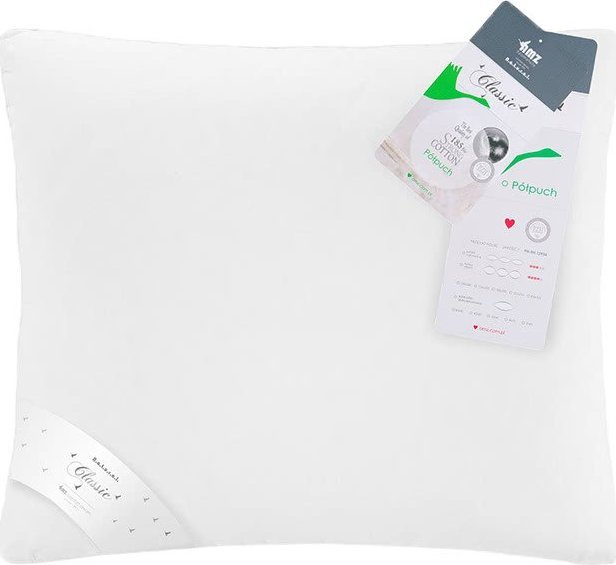 AMZ Poduszka Półpuch AMZ Jednokomorowa Różowy 50x60 cm