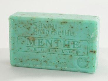 Le Chatelard Mydło marsylskie z olejem ze słodkich migdałów - Listki mięty