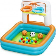 Bestway 52728 Basen dmuchany wielofunkcyjny z piłeczkami Koszykówka Piłeczki i Piłka nożna 1.20m x 1