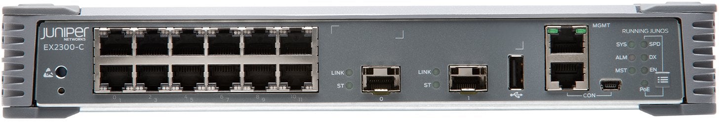 Juniper EX2300-C Zarządzany L2/L3 Gigabit Ethernet (10/100/1000) 1U Czarny